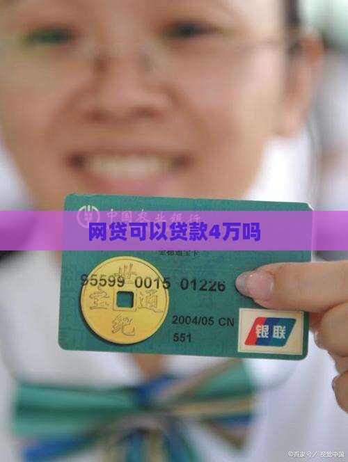 网贷可以贷款4万吗