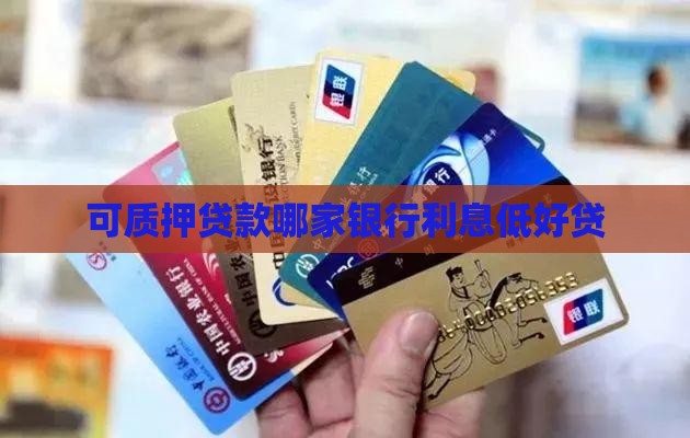 可质押贷款哪家银行利息低好贷