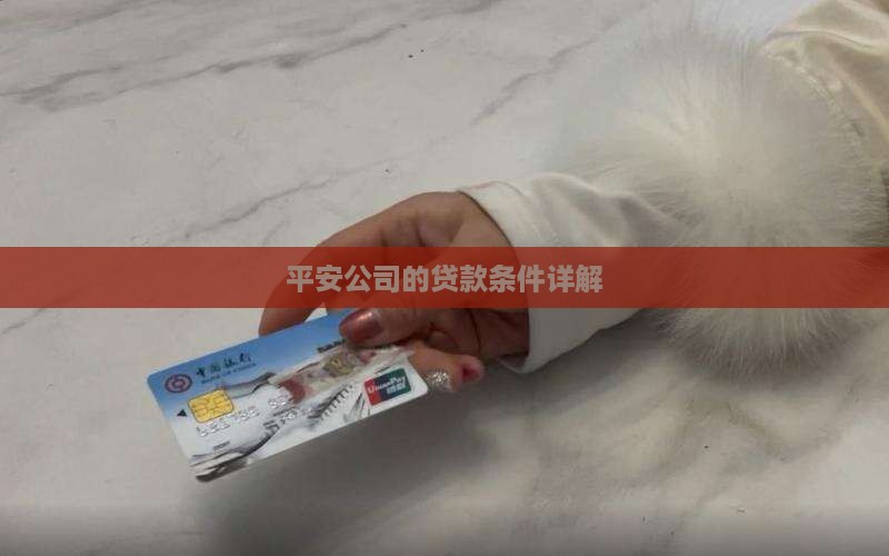平安公司的贷款条件详解