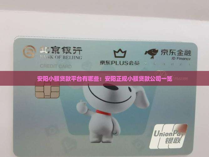 安阳小额贷款平台有哪些：安阳正规小额贷款公司一览