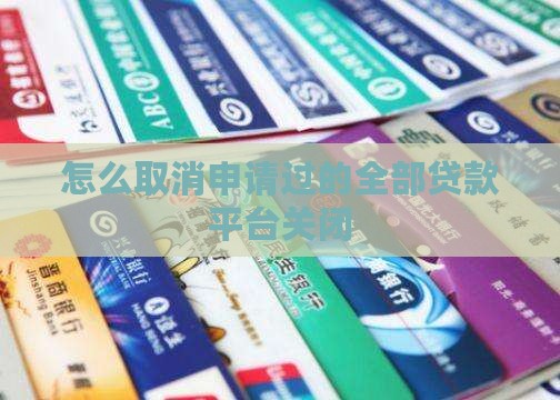 怎么取消申请过的全部贷款平台关闭