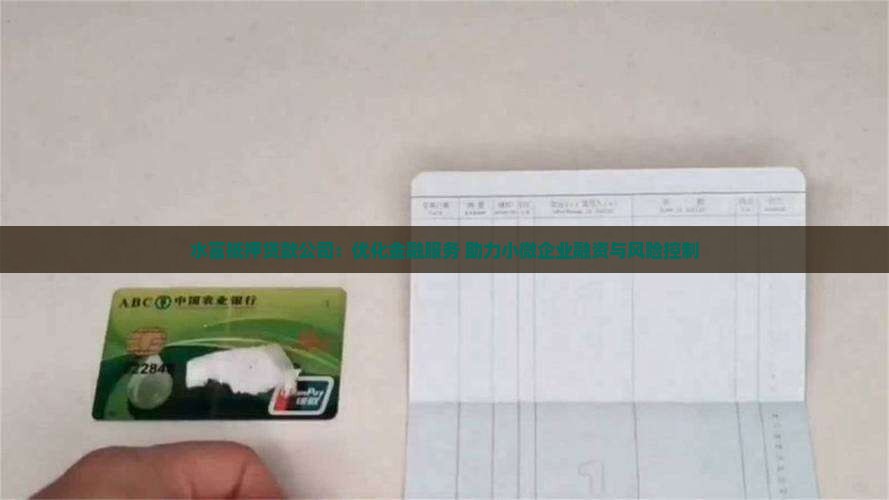 水富抵押贷款公司：优化金融服务 助力小微企业融资与风险控制