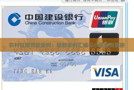 农村信用贷款案例：最新案例汇编与小额信贷解析