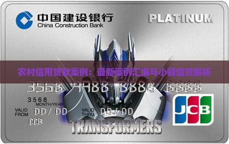 农村信用贷款案例：最新案例汇编与小额信贷解析