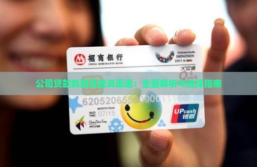公司贷款类型及融资渠道：全面解析与选择指南