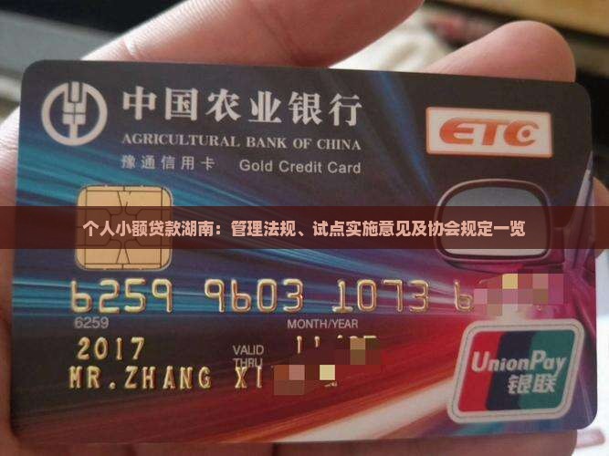 个人小额贷款湖南：管理法规、试点实施意见及协会规定一览