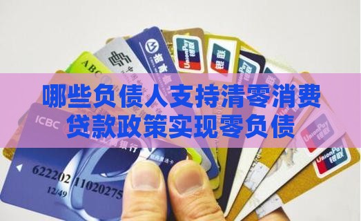 哪些负债人支持清零消费贷款政策实现零负债