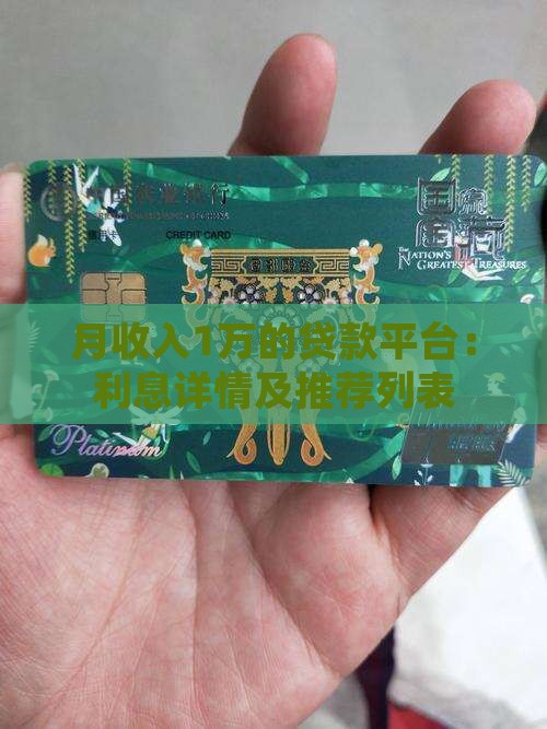 月收入1万的贷款平台：利息详情及推荐列表