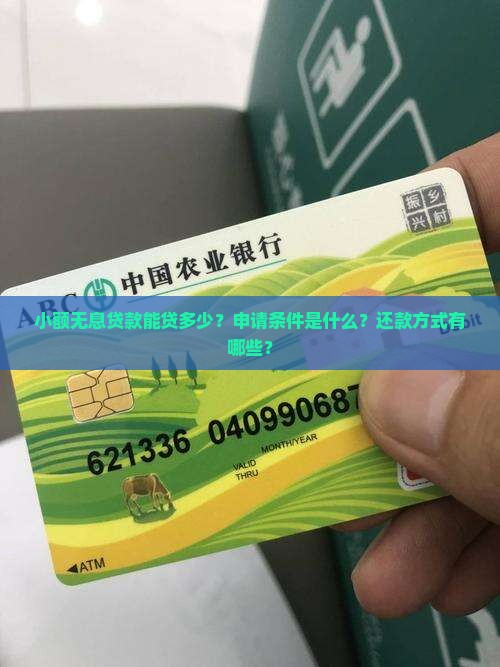 小额无息贷款能贷多少