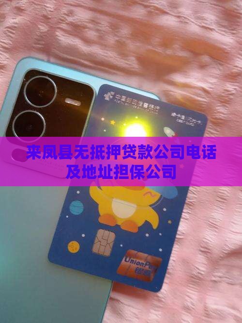 来凤县无抵押贷款公司