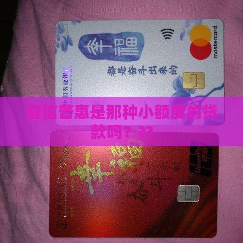 宜信普惠是小额贷款吗