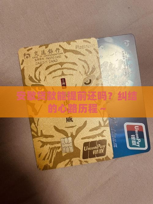 安歇贷款提前还款