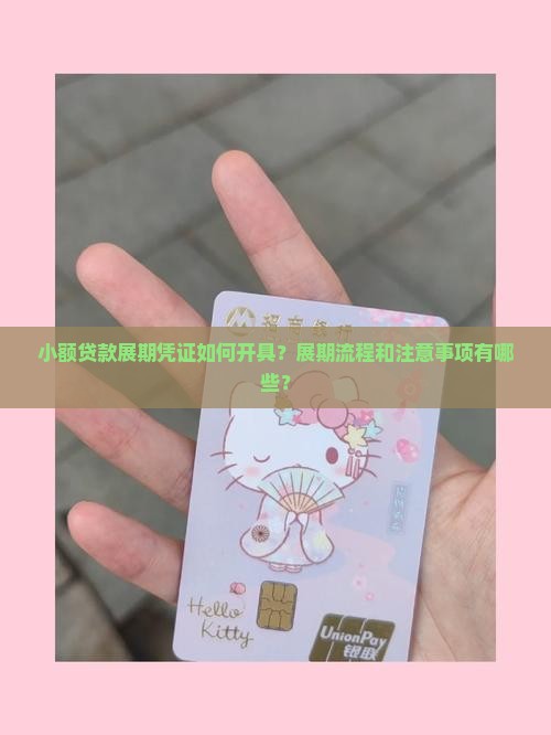 小额贷款展期凭证