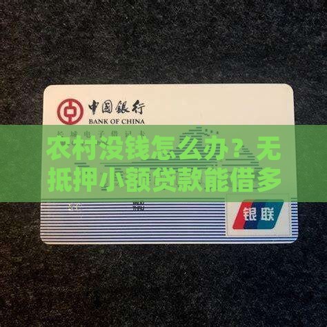 农村无抵押小额贷款额度