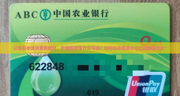 公务员消费贷款担保方式