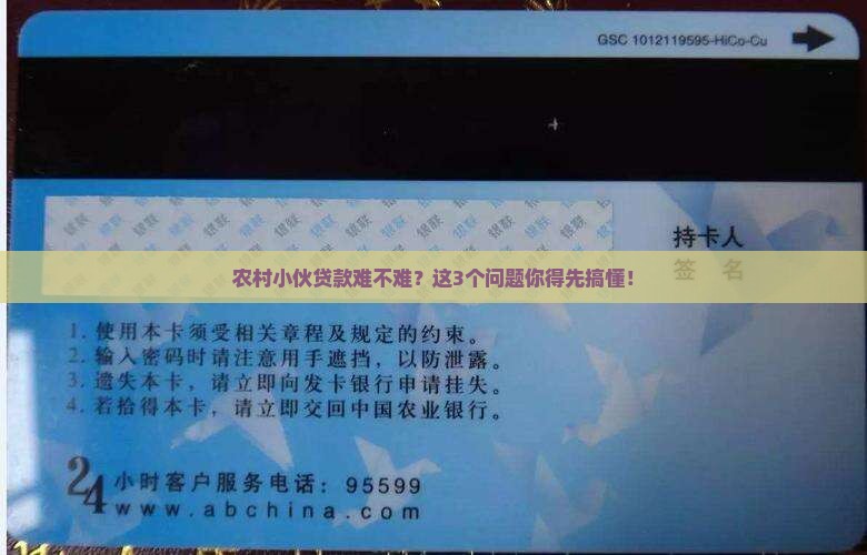 农村小伙向银行贷款