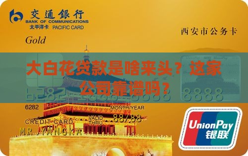 大白花贷款是什么公司