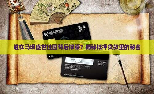 马坝盛世佳园抵押贷款公司