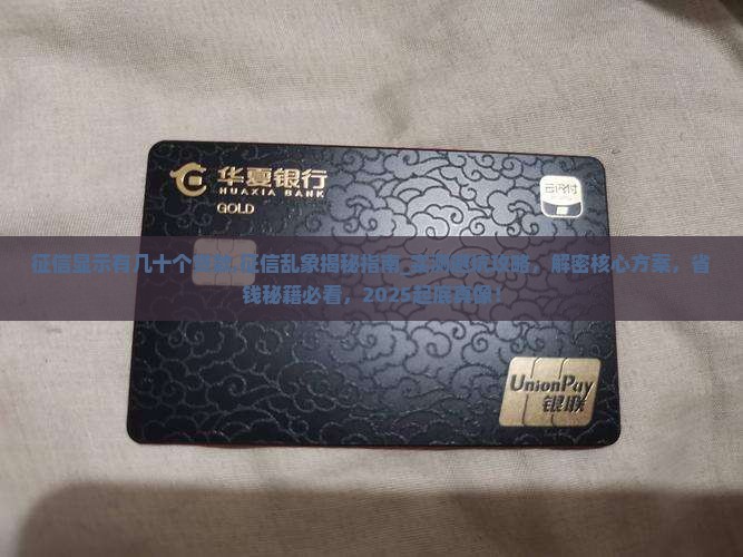 征信显示有几十个贷款
