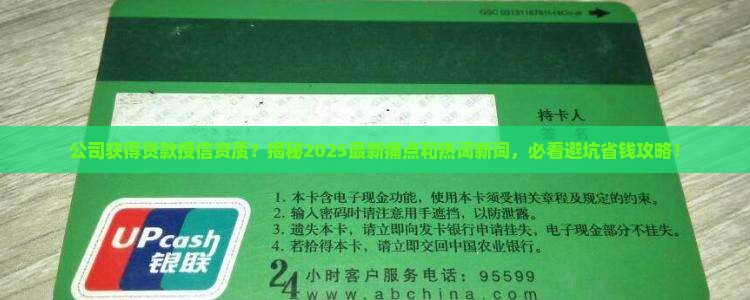 公司获得贷款授信资质