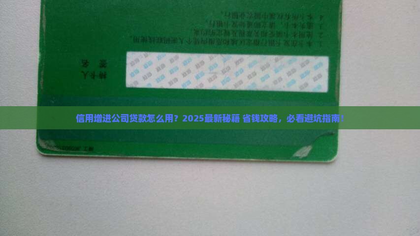 信用增进公司贷款用途