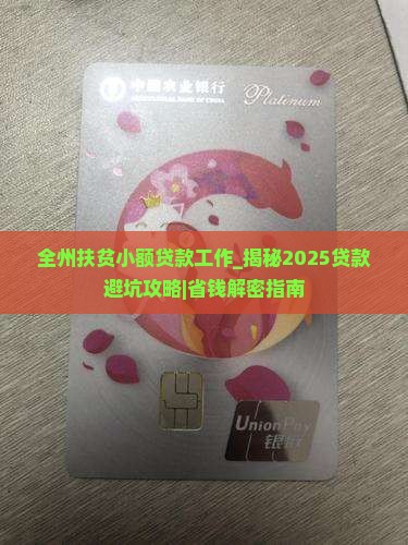 全州扶贫小额贷款工作
