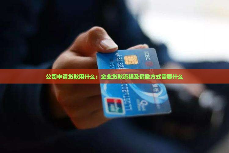 公司申请贷款用什么