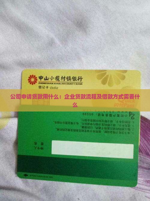 公司申请贷款用什么