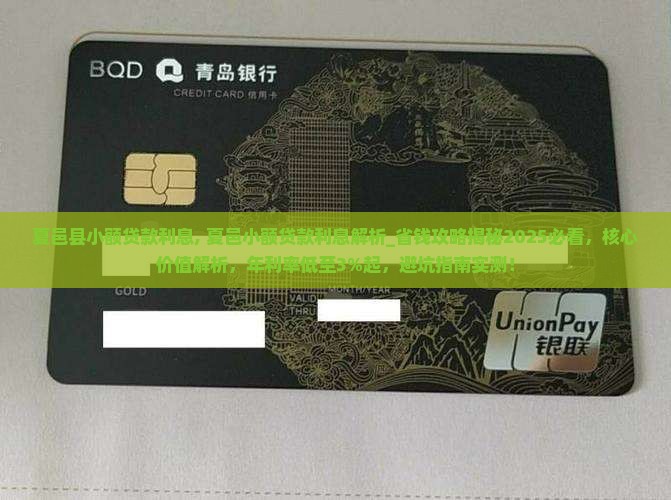 夏邑县小额贷款利息