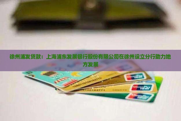 徐州浦发贷款