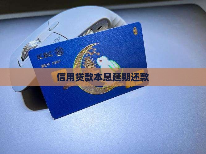 信用贷款本息延迟还