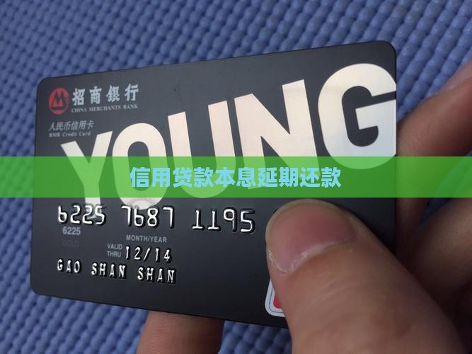 信用贷款本息延迟还