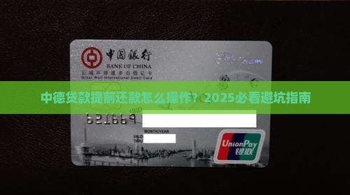中德贷款提前还款手续
