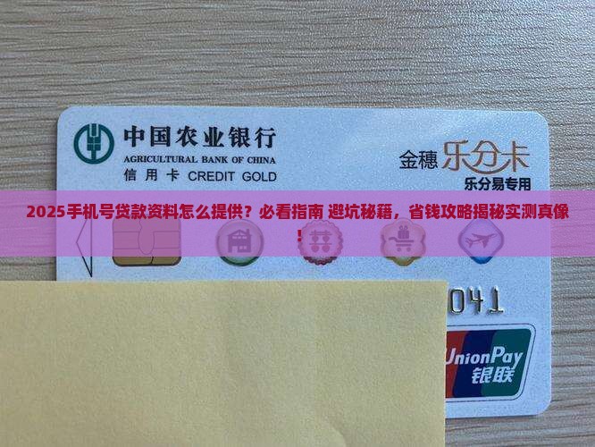 怎么提供手机号贷款资料