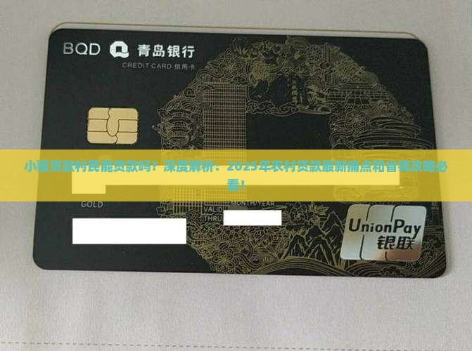 小额贷款村民能贷款吗