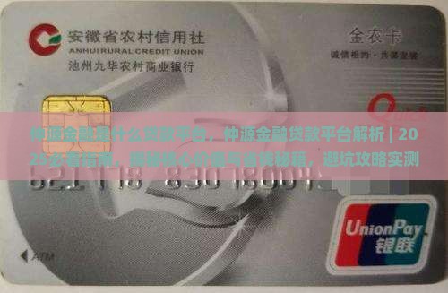 仲源金融是什么贷款平台