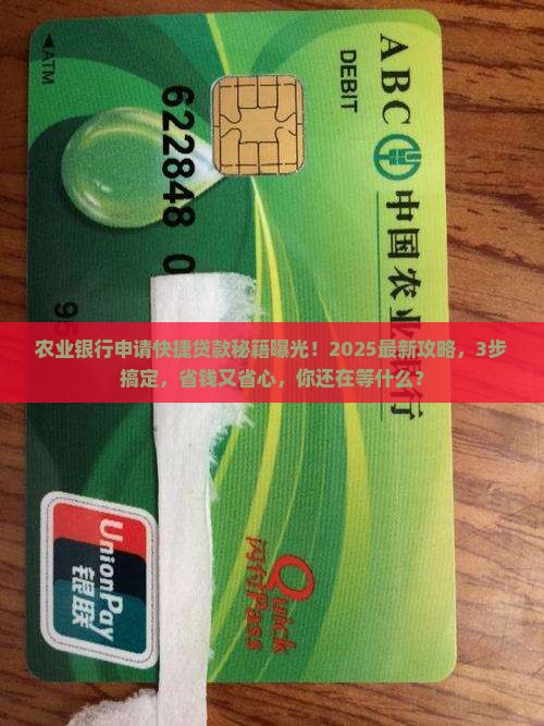农业银行申请快捷贷款