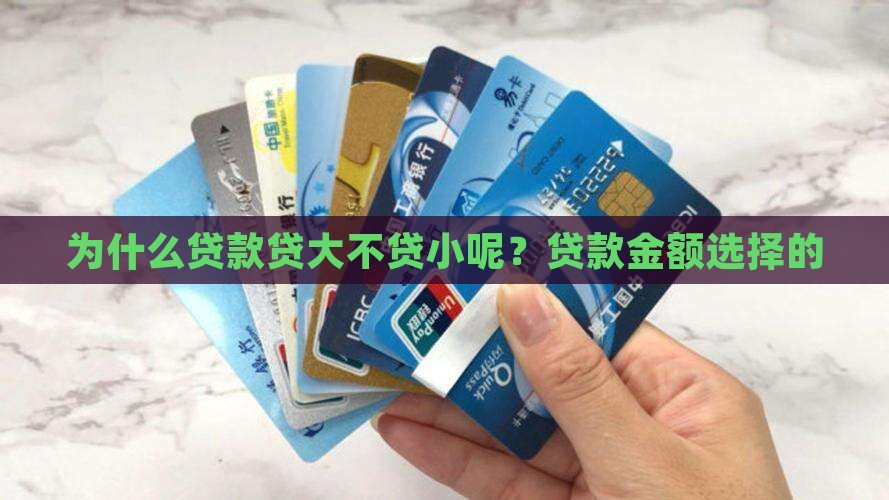 为什么贷款贷大不贷小呢 为什么贷款贷大不贷小呢