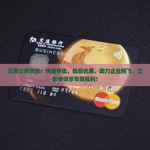 三瑞公司贷款
