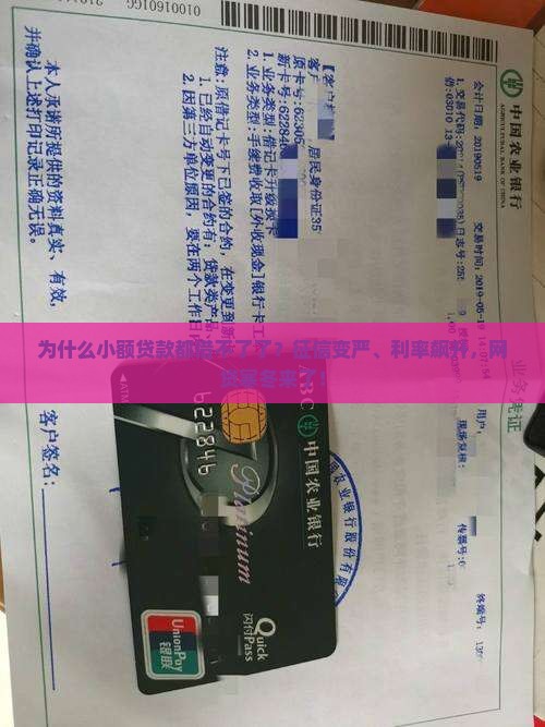 为什么小额贷款都借不了了