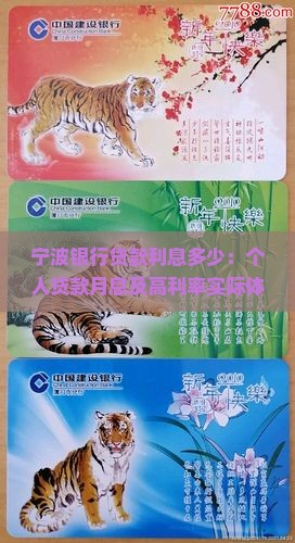 宁波银行贷款利息多少：个人贷款月息及高利率实际体验分享