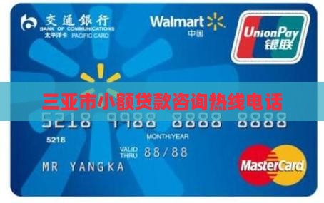 三亚市小额贷款咨询热线电话