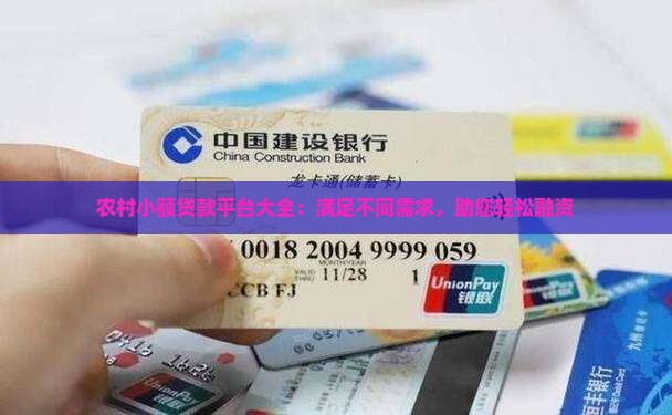 农村小额贷款平台大全：满足不同需求，助您轻松融资