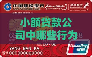 小额贷款公司中哪些行为属于不合规操作