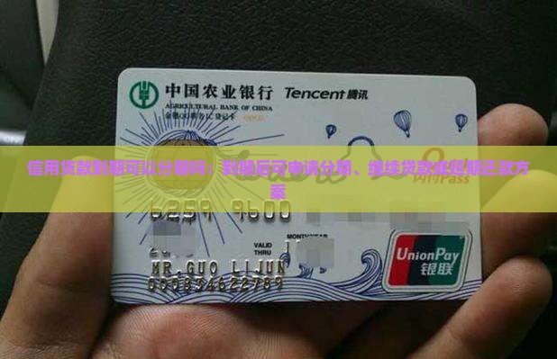信用贷款到期可以分期吗：到期后可申请分期、继续贷款或延期还款方案