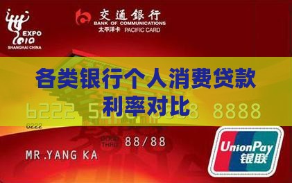 各类银行个人消费贷款利率对比