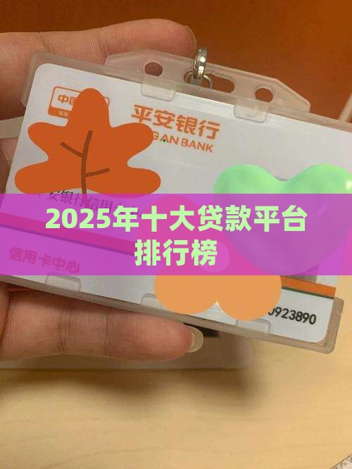 2025年十大贷款平台排行榜