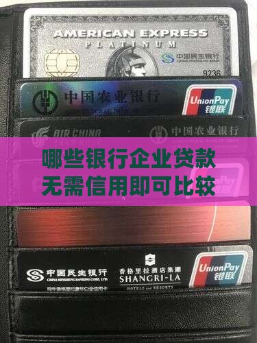 哪些银行企业贷款无需信用即可比较容易获得