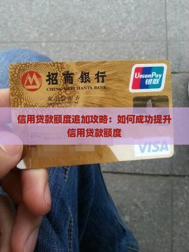 信用贷款额度追加攻略：如何成功提升信用贷款额度