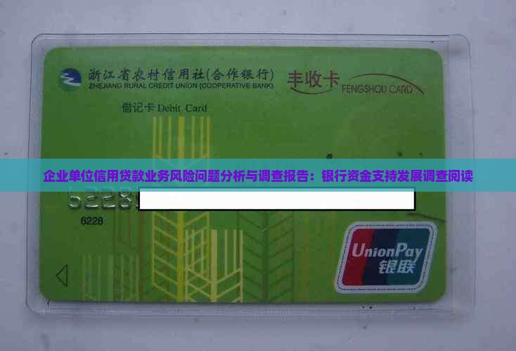 企业单位信用贷款业务风险问题分析与调查报告：银行资金支持发展调查阅读